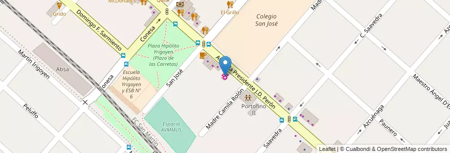 Mapa de ubicacion de Clinica Veterinaria Muniz en Argentine, Province De Buenos Aires, Partido De San Miguel, Muñiz.