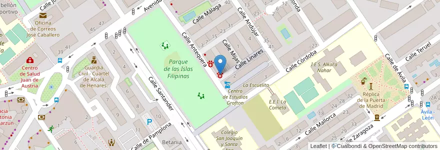 Mapa de ubicacion de Clínica Veterinaria Veterinarium en Spanien, Autonome Gemeinschaft Madrid, Autonome Gemeinschaft Madrid, Área Metropolitana De Madrid Y Corredor Del Henares, Alcalá De Henares.