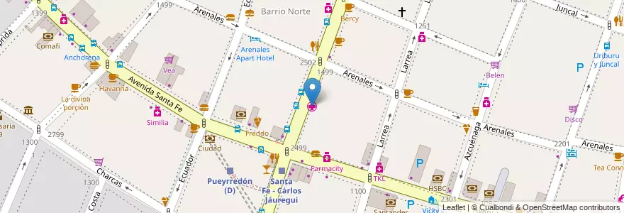 Mapa de ubicacion de Clinica y Maternidad Suizo Argentina, Recoleta en アルゼンチン, Ciudad Autónoma De Buenos Aires, Comuna 2, ブエノスアイレス.