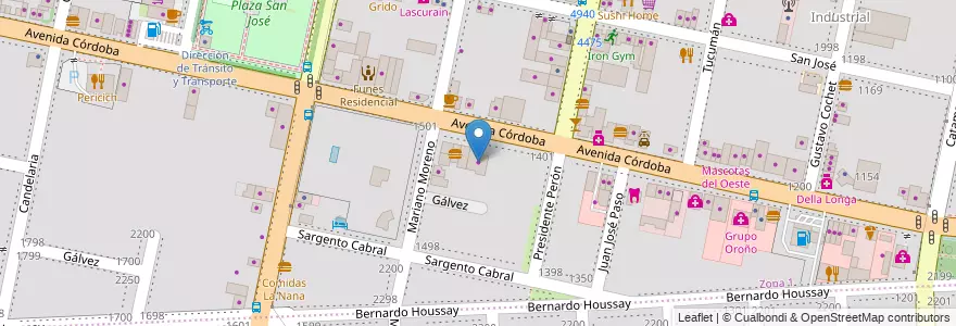 Mapa de ubicacion de Cloro Cien en الأرجنتين, سانتا في, Departamento Rosario, Municipio De Funes, Funes.