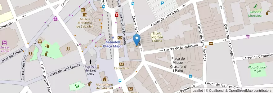 Mapa de ubicacion de Clotilda en Espanha, Catalunha, Barcelona, Vallès Occidental, Sabadell.