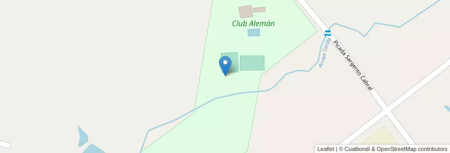 Mapa de ubicacion de Club Alemán en アルゼンチン, ミシオネス州, Departamento Oberá.