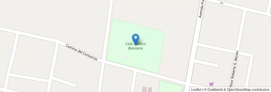 Mapa de ubicacion de Club Atlético Bancario en アルゼンチン, エントレ・リオス州, Departamento Gualeguay, Distrito Cuchilla, Gualeguay.