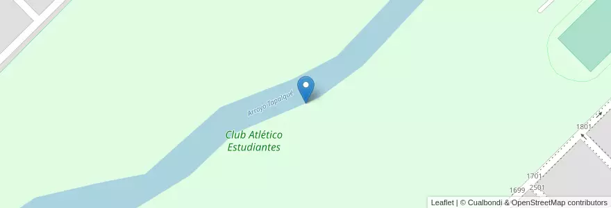 Mapa de ubicacion de Club Atlético Estudiantes en Arjantin, Buenos Aires, Partido De Olavarría, Olavarría.