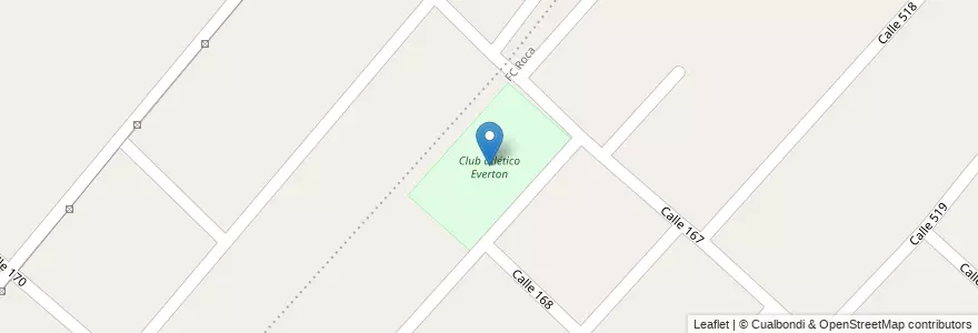 Mapa de ubicacion de Club atlético Everton, Melchor Romero en Argentine, Province De Buenos Aires, Partido De La Plata, Melchor Romero.
