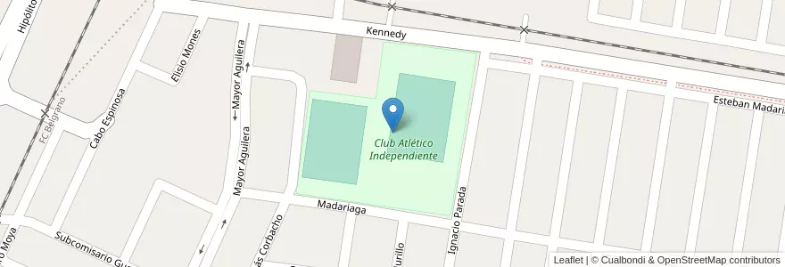 Mapa de ubicacion de Club Atlético Independiente en アルゼンチン, フフイ州, Departamento San Pedro, Municipio De San Pedro De Jujuy.