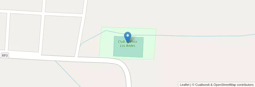 Mapa de ubicacion de Club Atlético Los Andes en Arjantin, La Rioja, Departamento Chilecito.