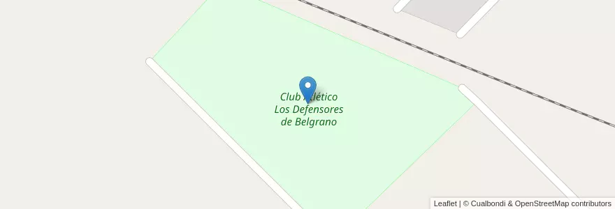 Mapa de ubicacion de Club Atlético Los Defensores de Belgrano en Аргентина, Буэнос-Айрес, Partido De Exaltación De La Cruz.