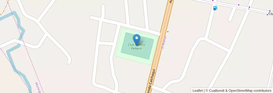 Mapa de ubicacion de Club Atletico Peñarol en Argentinien, Catamarca, Departamento Belén, Municipio De Belén, Belén.