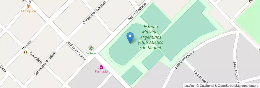 Mapa de ubicacion de Club Atlético San Miguel en Argentinië, Buenos Aires, Partido De Malvinas Argentinas, Los Polvorines.