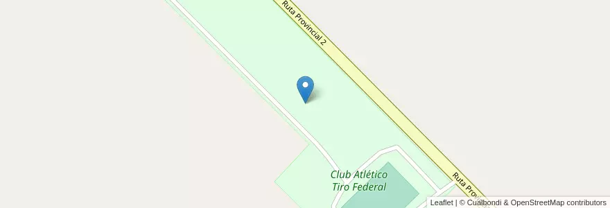 Mapa de ubicacion de Club Atlético Tiro Federal en Argentina, Wilayah Entre Ríos, Departamento Federación, Distrito Mandisoví, Chajarí.