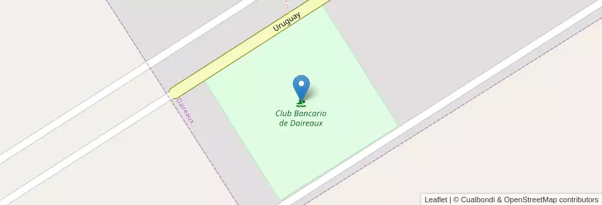 Mapa de ubicacion de Club Bancario de Daireaux en Argentina, Buenos Aires, Partido De Daireaux.