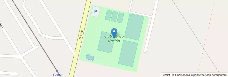Mapa de ubicacion de Club Banco Nación en Аргентина, Чили, Мендоса, Departamento Guaymallén, Distrito El Sauce.