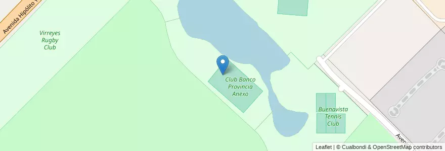 Mapa de ubicacion de Club Banco Provincia Anexo en 阿根廷, 布宜诺斯艾利斯省, Partido De San Fernando, Victoria.