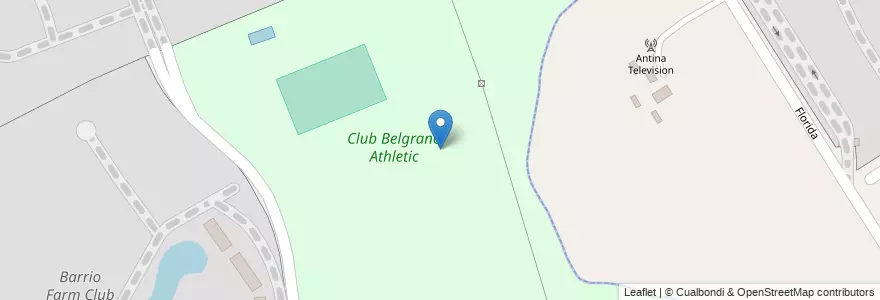 Mapa de ubicacion de Club Belgrano Athletic en アルゼンチン, ブエノスアイレス州, Partido Del Pilar, La Lonja.