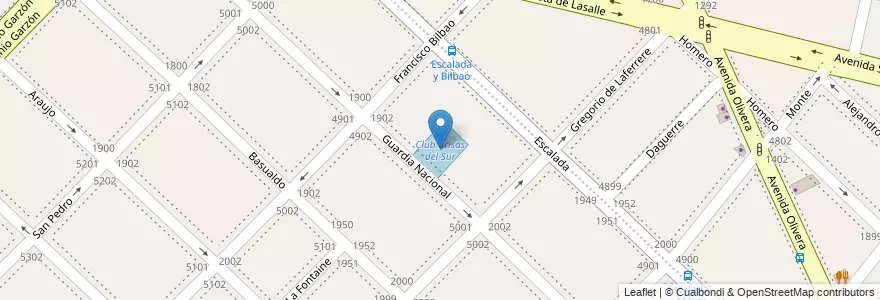 Mapa de ubicacion de Club Brisas del Sur, Mataderos en الأرجنتين, Ciudad Autónoma De Buenos Aires, Comuna 9, Buenos Aires.