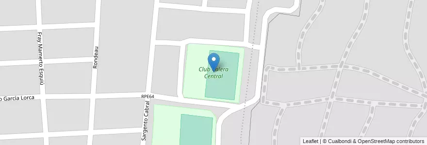 Mapa de ubicacion de Club Calera Central en Argentinien, Provinz Córdoba, Departamento Colón, Pedanía Calera Norte, La Calera.