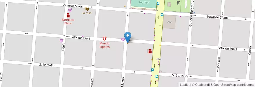 Mapa de ubicacion de Club Ciclista Campana en Arjantin, Buenos Aires, Partido De Campana.