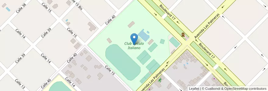 Mapa de ubicacion de Club Círculo Italiano en アルゼンチン, ブエノスアイレス州, Partido De Colón, Colón.