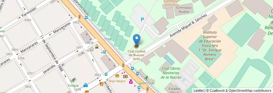 Mapa de ubicacion de Club Ciudad de Buenos Aires, Nuñez en 阿根廷, Ciudad Autónoma De Buenos Aires, 布宜诺斯艾利斯, Comuna 13.