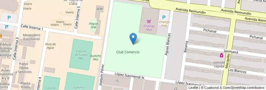 Mapa de ubicacion de Club Comercio en Argentinië, Salta, Capital, Municipio De Salta, Salta.