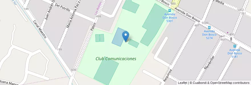 Mapa de ubicacion de Club Comunicaciones en Аргентина, Кордова, Departamento Capital, Pedanía Capital, Córdoba, Municipio De Córdoba.