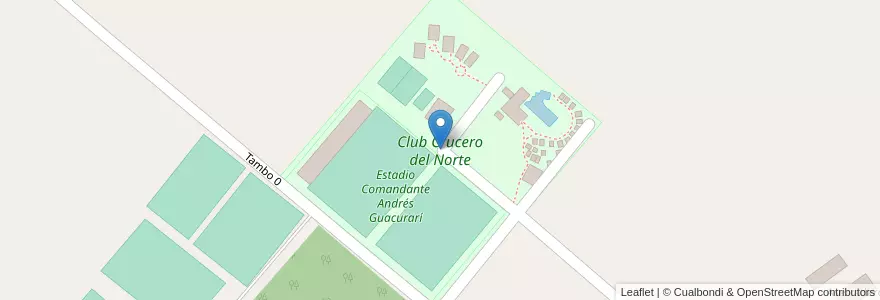 Mapa de ubicacion de Club Crucero del Norte en Argentinië, Misiones, Departamento Capital, Municipio De Garupá.