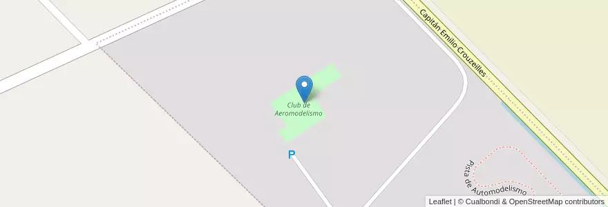 Mapa de ubicacion de Club de Aeromodelismo en Argentine, Chili, Province De Neuquén, Departamento Confluencia, Municipio De Neuquén, Neuquén.