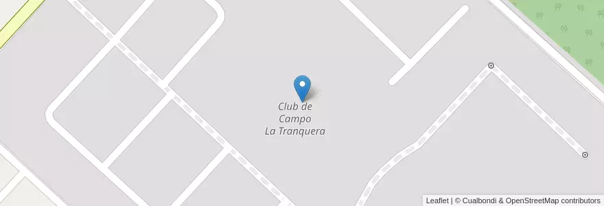 Mapa de ubicacion de Club de Campo La Tranquera en 阿根廷, 布宜诺斯艾利斯省, Partido De Cañuelas.