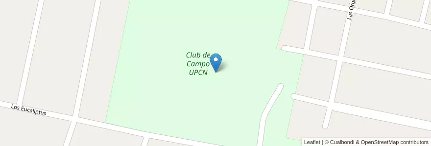Mapa de ubicacion de Club de Campo UPCN en Argentina, Santa Fe, Departamento La Capital, Santa Fe Capital.