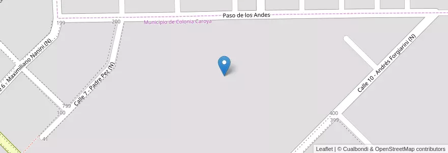 Mapa de ubicacion de Club de Cazadores y Pescadores Colón en آرژانتین, Córdoba, Departamento Colón, Pedanía Cañas, Municipio De Colonia Caroya, Colonia Caroya.