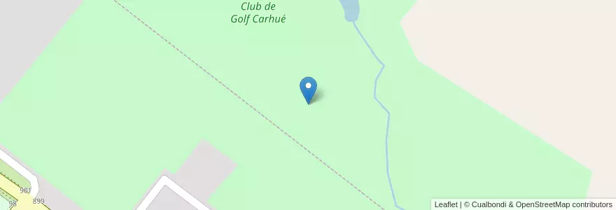 Mapa de ubicacion de Club de Golf Carhué en Argentinië, Buenos Aires, Partido De Adolfo Alsina.