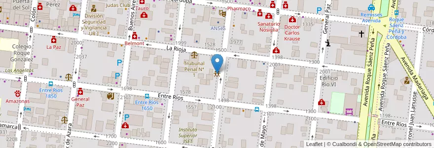 Mapa de ubicacion de Club de Leones en Argentinien, Misiones, Departamento Capital, Municipio De Posadas, Posadas.
