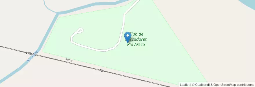 Mapa de ubicacion de Club de Pescadores Río Areco en آرژانتین, استان بوئنوس آیرس, Partido De San Antonio De Areco.