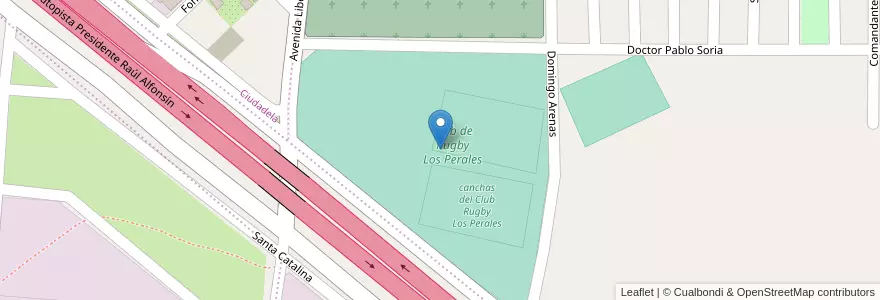Mapa de ubicacion de Club de Rugby Los Perales en 阿根廷, Jujuy, Departamento Palpalá, Municipio De Palpalá.
