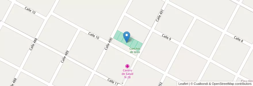 Mapa de ubicacion de Club de tenis Quadra, Gonnet en Аргентина, Буэнос-Айрес, Partido De La Plata, Manuel B. Gonnet.