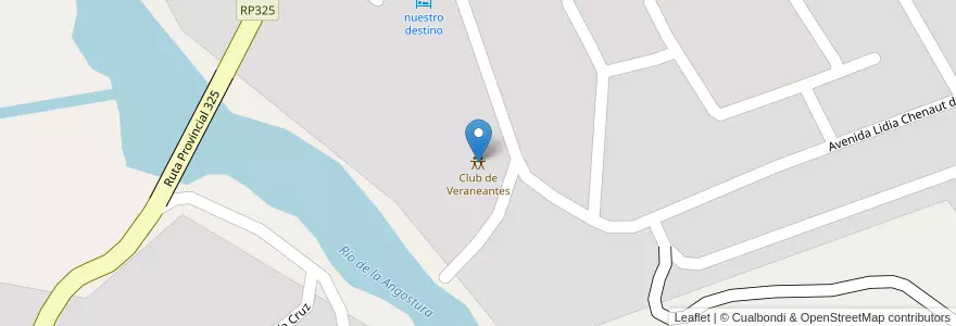 Mapa de ubicacion de Club de Veraneantes en アルゼンチン, トゥクマン州, Departamento Tafí Del Valle, Municipio De Tafí Del Valle, Tafí Del Valle.