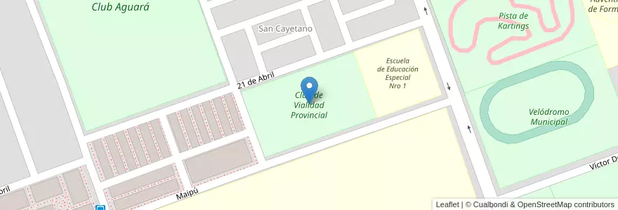 Mapa de ubicacion de Club de Vialidad Provincial en آرژانتین, Formosa, Departamento Formosa, Municipio De Formosa, Formosa.