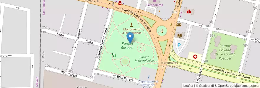 Mapa de ubicacion de Club dee Jardinería Maipue en Arjantin, Şili, Río Negro, Cipolletti, Departamento General Roca.