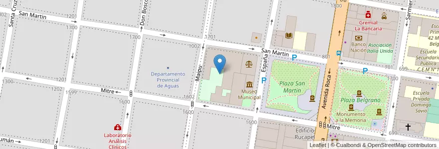 Mapa de ubicacion de Club Deportivo del Progreso en アルゼンチン, リオネグロ州, General Roca, Departamento General Roca, General Roca.