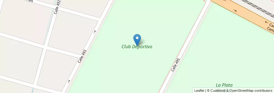 Mapa de ubicacion de Club Deportivo, Gonnet en アルゼンチン, ブエノスアイレス州, Partido De La Plata, Manuel B. Gonnet.
