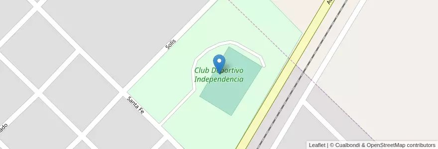 Mapa de ubicacion de Club Deportivo Independencia en Argentinien, Provinz Buenos Aires, Partido De Adolfo Gonzales Chaves, Adolfo Gonzáles Chaves.