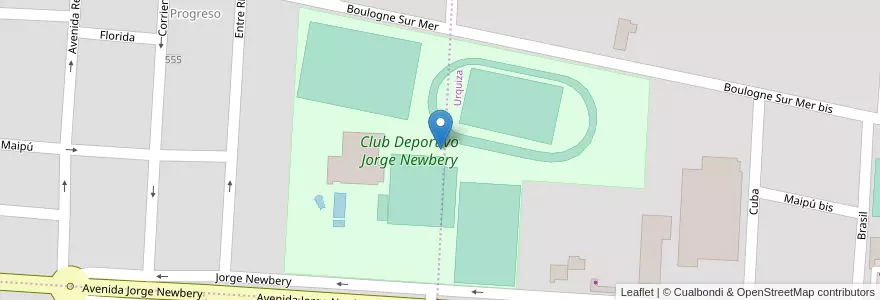 Mapa de ubicacion de Club Deportivo Jorge Newbery en Argentine, Santa Fe, Departamento San Jerónimo, Municipio De Gálvez, Gálvez.