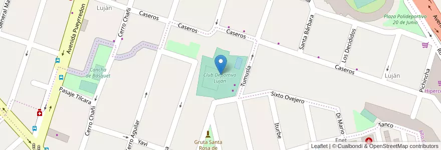 Mapa de ubicacion de Club Deportivo Luján en Аргентина, Жужуй, Departamento Doctor Manuel Belgrano, Municipio De San Salvador De Jujuy.
