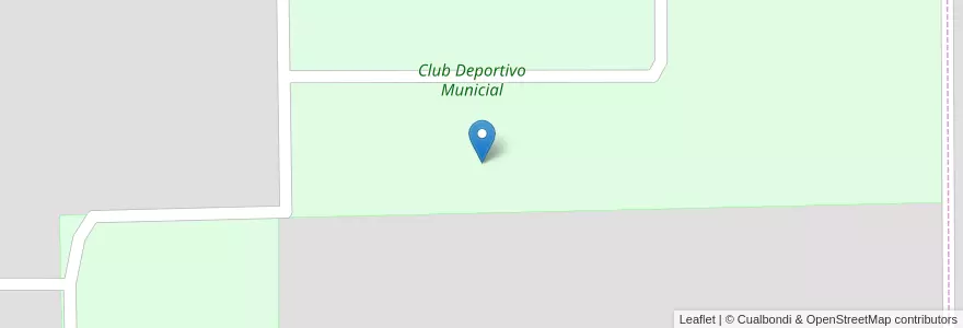 Mapa de ubicacion de Club Deportivo Municial en الأرجنتين, Córdoba, Departamento Río Cuarto, Pedanía Cautiva, Municipio De Adelia María, Adelia María.