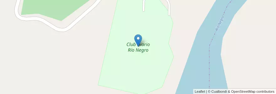 Mapa de ubicacion de Club Diario Río Negro en Argentinië, Río Negro, General Roca, Departamento General Roca.