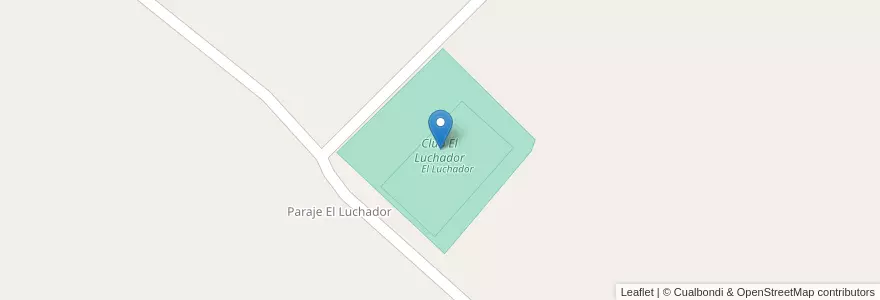 Mapa de ubicacion de Club El Luchador en Argentina, Buenos Aires, Partido De Benito Juárez.