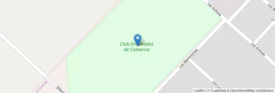 Mapa de ubicacion de Club Empleados de Comercio en アルゼンチン, ブエノスアイレス州, Partido De Pergamino.