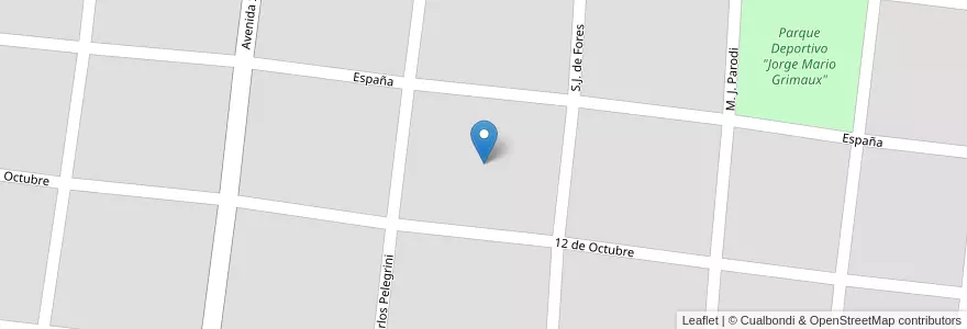 Mapa de ubicacion de Club Esportivo Peñarol en Argentina, Wilayah Entre Ríos, Departamento Tala, Distrito Pueblo Segundo, Rosario Del Tala.