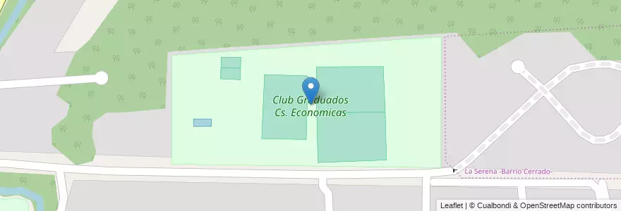 Mapa de ubicacion de Club Graduados Cs. Economicas en Аргентина, Кордова, Departamento Colón, Pedanía Río Ceballos, Municipio De Mendiolaza.